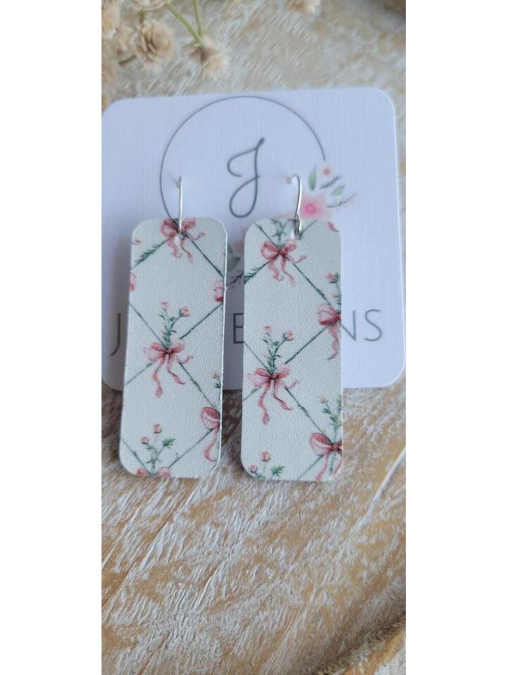 JEMdesigns by Jessica  Flower and Bow Earrings